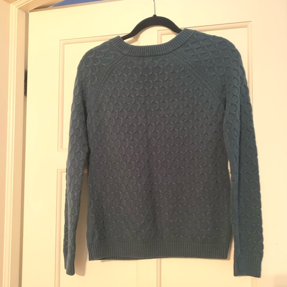 Crew neck teal sweater - Picture 2 of 2